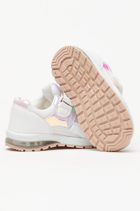 TonnyBlack White Kids Sneakers Light Velcro