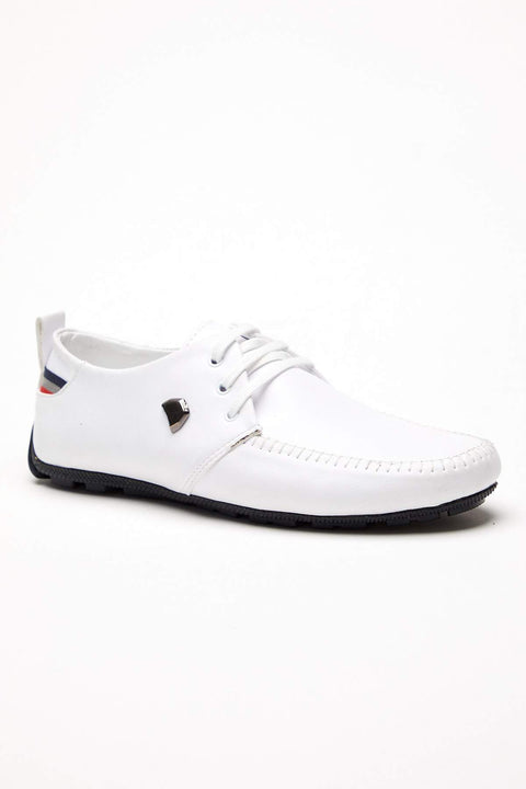 TonnyBlack White Men's Loafers TBCSS-2_102