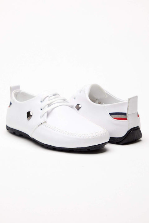 TonnyBlack White Men's Loafers TBCSS-2_102