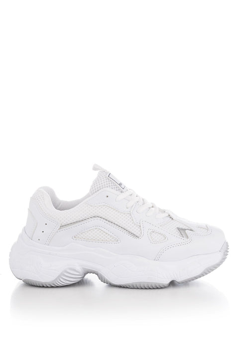 TonnyBlack White Mesh Women's Sneakers TB249-1_205