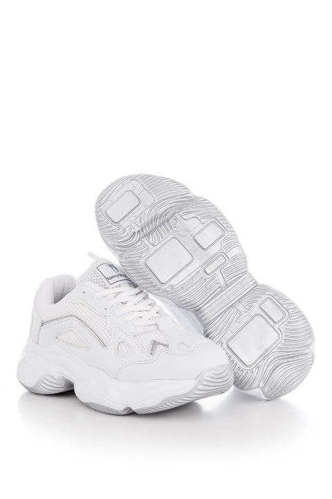TonnyBlack White Mesh Women's Sneakers TB249-1_205