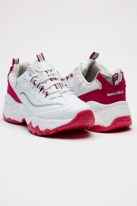 TonnyBlack White Fuchsia Women's Sports Shoes TB7040-1_212