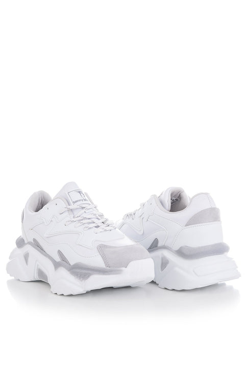 TonnyBlack White Gray Women's Sneakers TB289-1_216