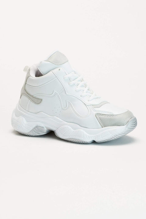 TonnyBlack White Gray Women's Sports Shoes TB1003-1_216