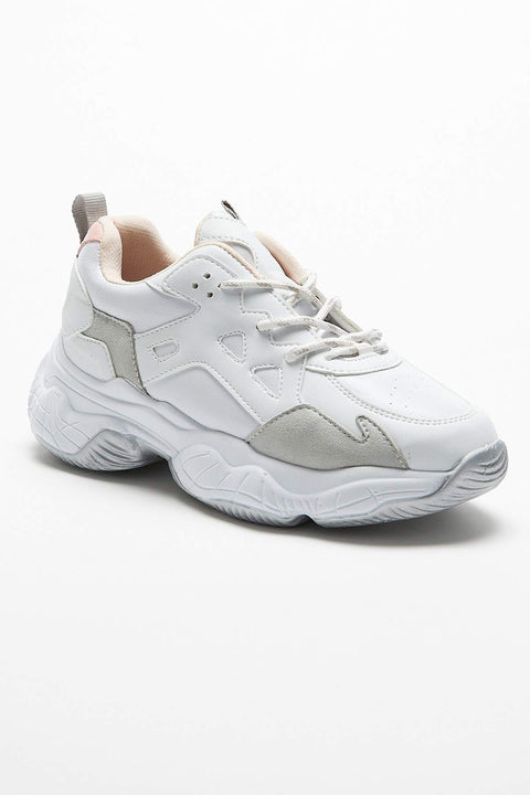 TonnyBlack White Gray Women's Sports Shoes TB700-1_216
