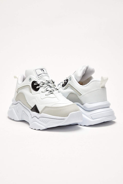 TonnyBlack White Gray Women's Sports Shoes TB010-1_216