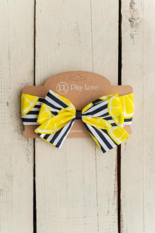 Pixy Love Baby Girl Lemonade Bowknot Hair Band