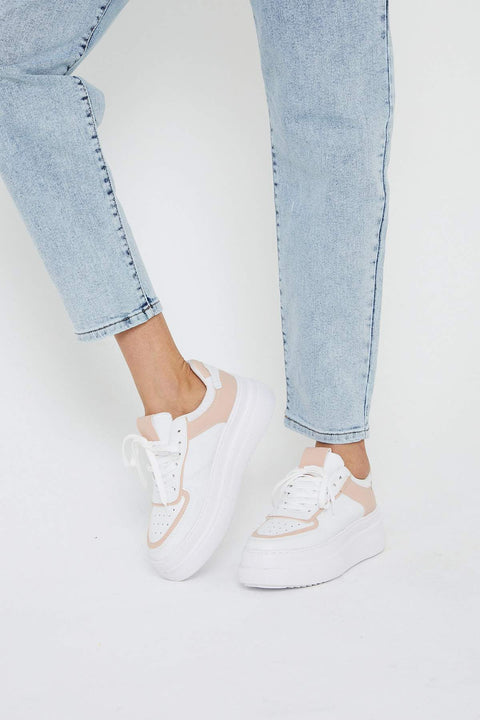 TonnyBlack White Nude Women's Sports Shoes TBZNA-1_226