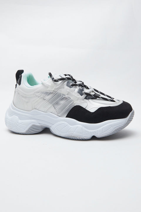 TonnyBlack White Water Green Women's Sneakers SELF2-1_208