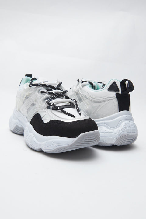 TonnyBlack White Water Green Women's Sneakers SELF2-1_208