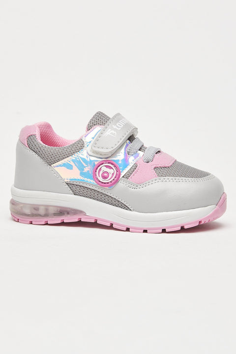 TonnyBlack Ice Powder Kids Sneakers Light Velcro