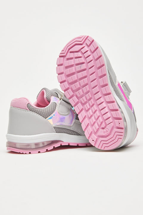 TonnyBlack Ice Powder Kids Sneakers Light Velcro