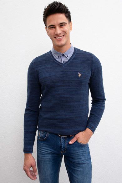 Us Polo Assn Men's Navy Blue Knitwear Sweater 50207652-VR033