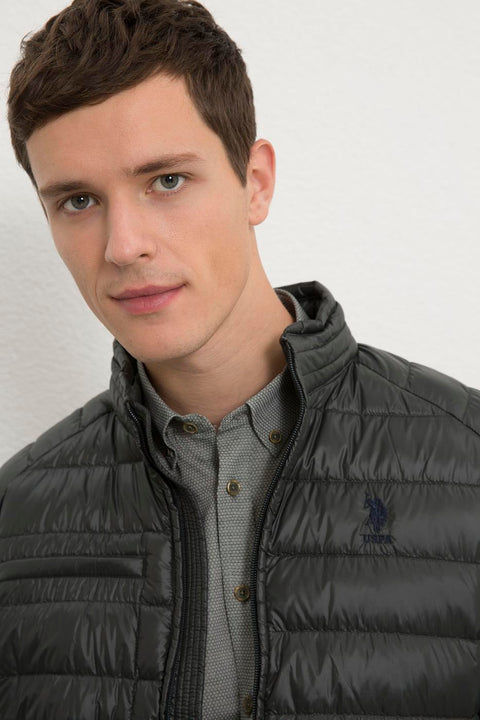 Us Polo  Assn Men  Dark Green Jacket  Synthetic