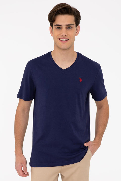 Us Polo Assn Men's Navy Blue T-Shirt Basic 50232305-VR033