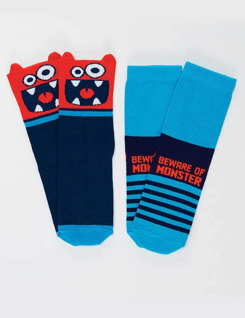 Denokids Monsters Boy 2-Pack Socks Set