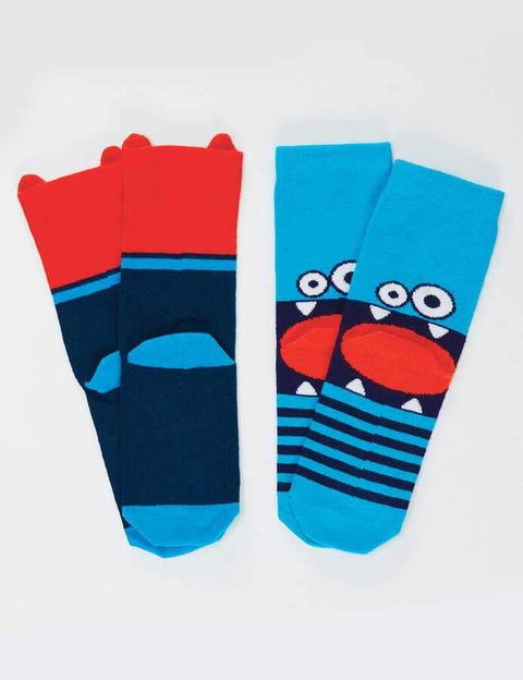 Denokids Monsters Boy 2-Pack Socks Set