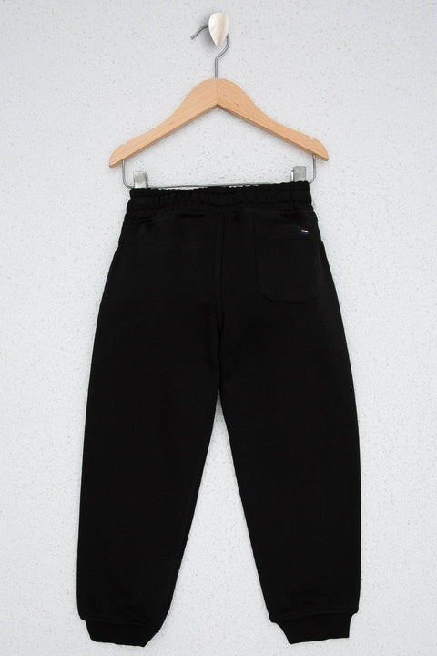Us Polo Assn Boys Black Knitted Pants