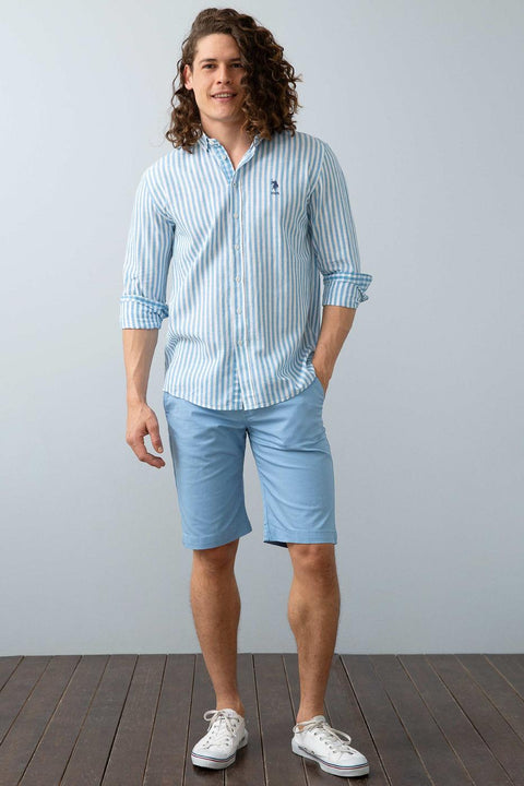 Us Polo Assn Men's Blue Shorts  50203532-VR073