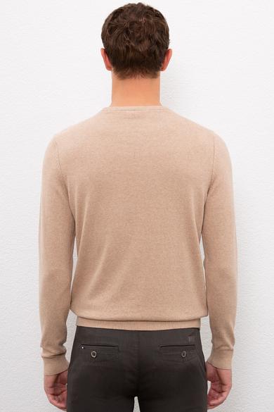 Us Polo Assn Men's Camel Basic Knitwear Sweater 50224739-VR122