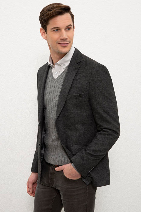 Us Polo Assn Gray Men 's Blazer  Jacket