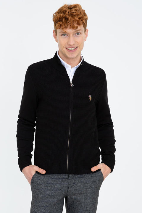 Us Polo Assn Black Knitwear Cardigan Basic