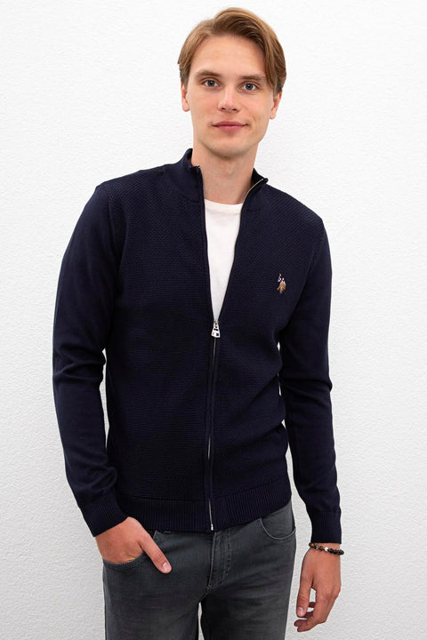 Us Polo Assn Navy Blue Knitwear Cardigan Basic