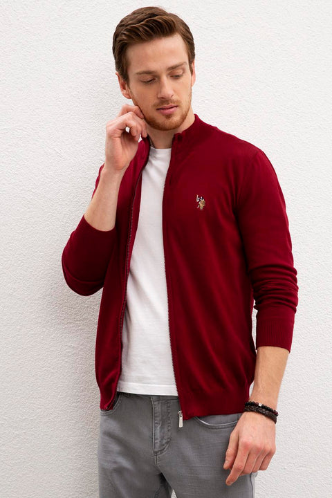 Us Polo Assn Red Knitwear Cardigan Basic