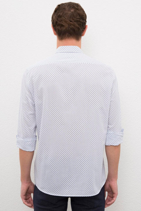 Us Polo Assn White Shirt Long Sleeve 50219332-VR013