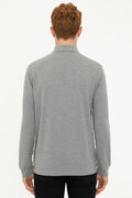 Us Polo Assn Men's Gray Sweatshirt Basic 50240202-VR086