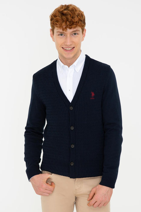 Us Polo Assn Navy Blue Knitwear Cardigan Basic