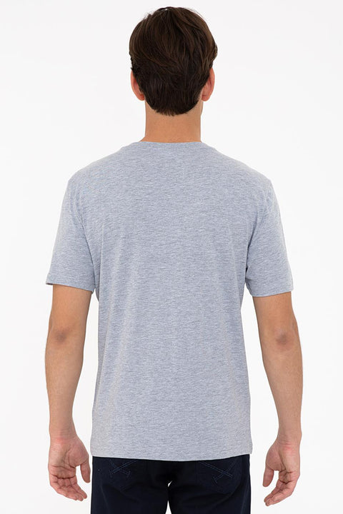 Us Polo Assn Men's Gray T-Shirt Basic 50232300-VR086
