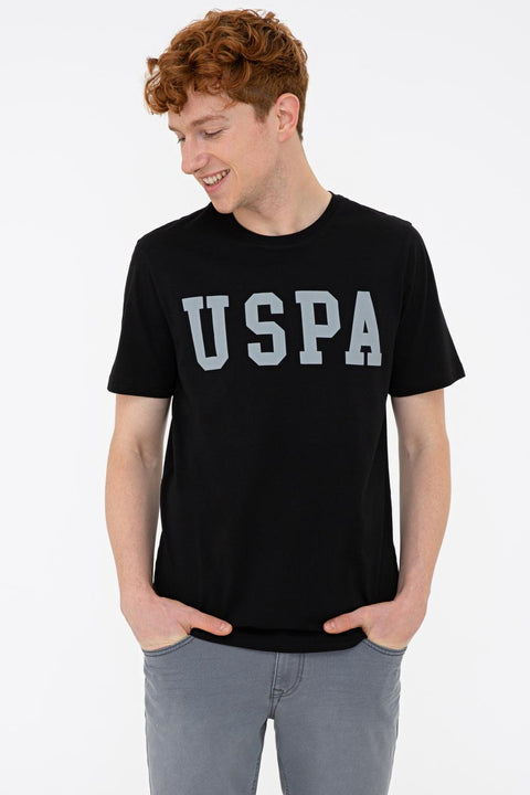 Us Polo Assn Men's Black T-Shirt Basic 50232300-VR046
