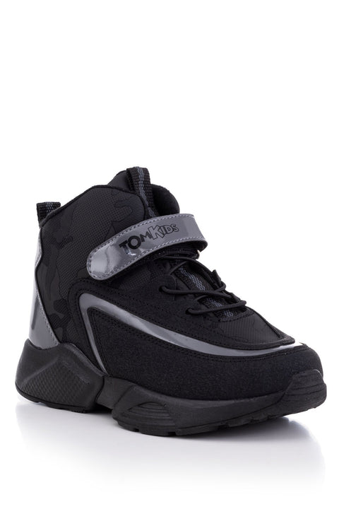 Tonny Black Smoked Black Kids Trekking Boots