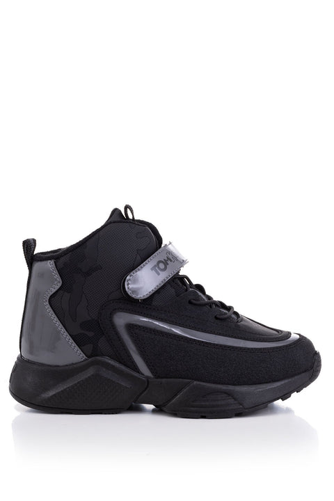 Tonny Black Smoked Black Kids Trekking Boots
