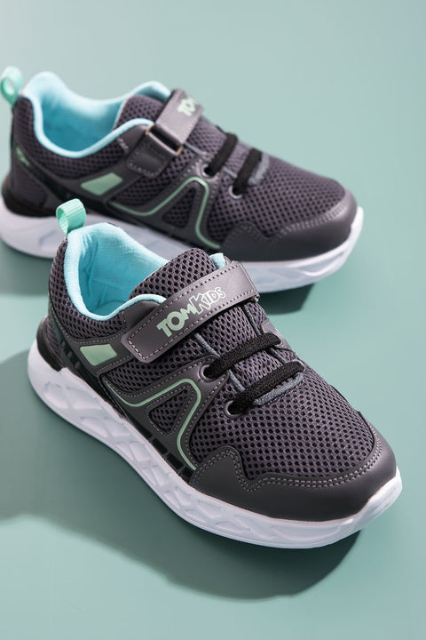TonnyBlack Smoked Water Green Kids Sport Shoes