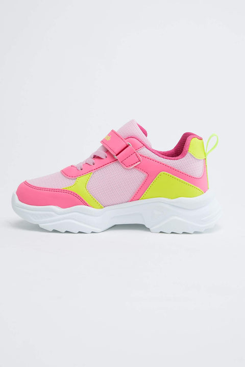 Tonny Black Fuchsia Kids Sport Shoes