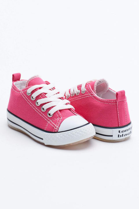 TonnyBlack Fuchsia Kids Light Sports Shoes