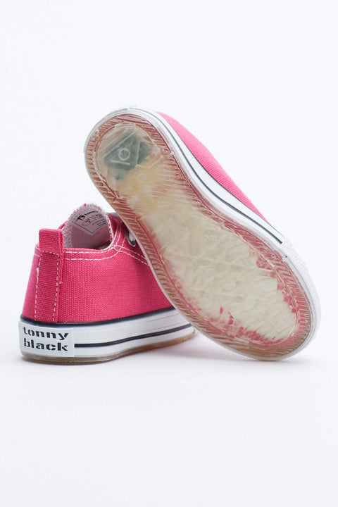TonnyBlack Fuchsia Kids Light Sports Shoes