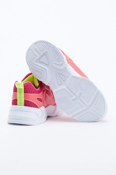 TonnyBlack Fuchsia Kids Sport Shoes