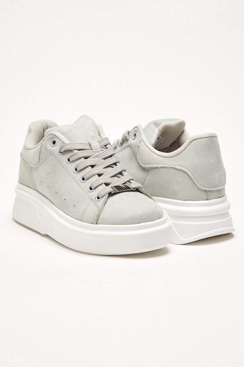 TonnyBlack Gray Suede Women's Sneakers TB235-1_256