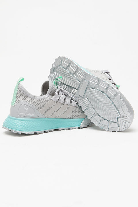 TonnyBlack Gray Green Kids Sneakers