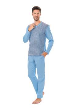 Gunes Long Sleeve Men's Seasonal Pajamas Set DAY4644