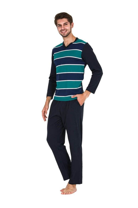 Gunes Long Sleeve Men's Seasonal Pajamas Set DAY5378