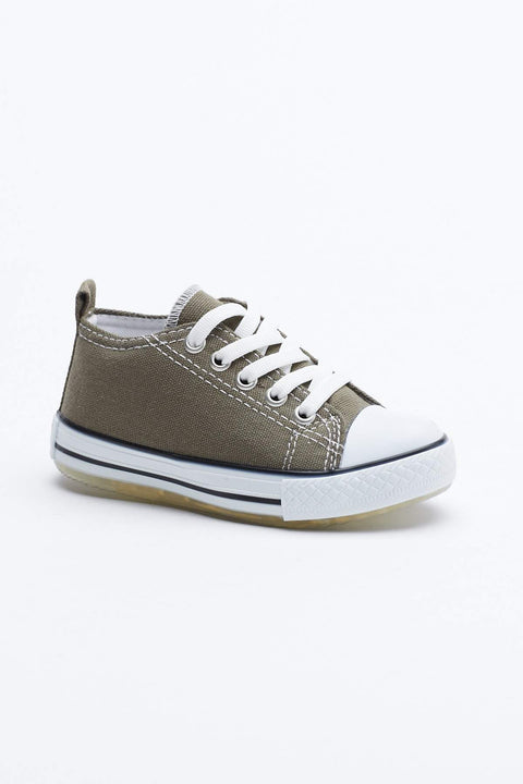 TonnyBlack Khaki Children's Lighted Sports Shoes