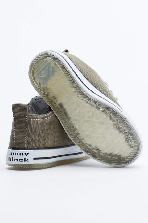 TonnyBlack Khaki Children's Lighted Sports Shoes