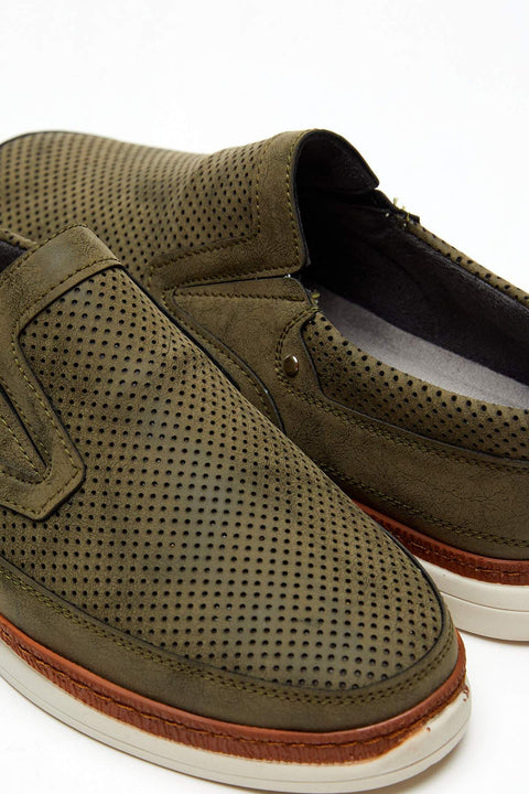 TonnyBlack Khaki Men's Loafers TBCSD-2_110
