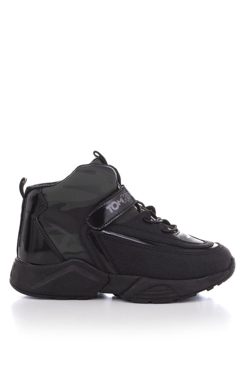 Tonny Black Khaki Black Kids Trekking Boots
