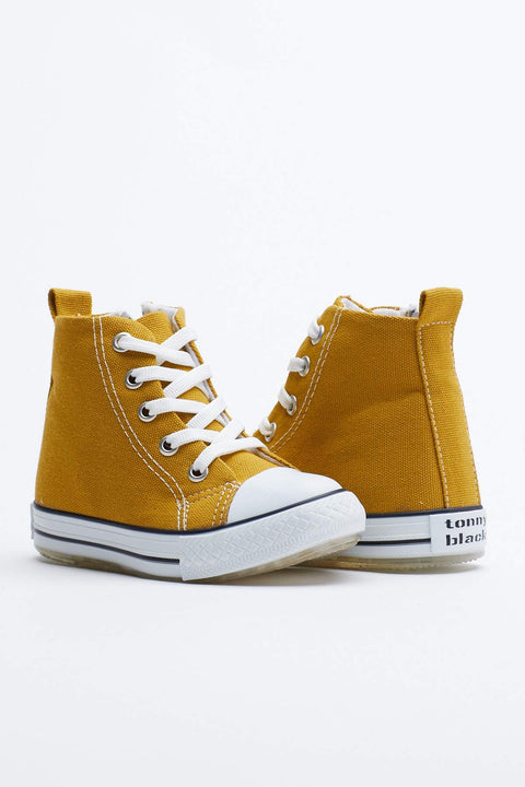 TonnyBlack Mustard Kids Light Sports Shoes Long