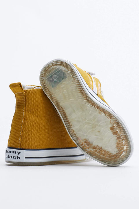 TonnyBlack Mustard Kids Light Sports Shoes Long